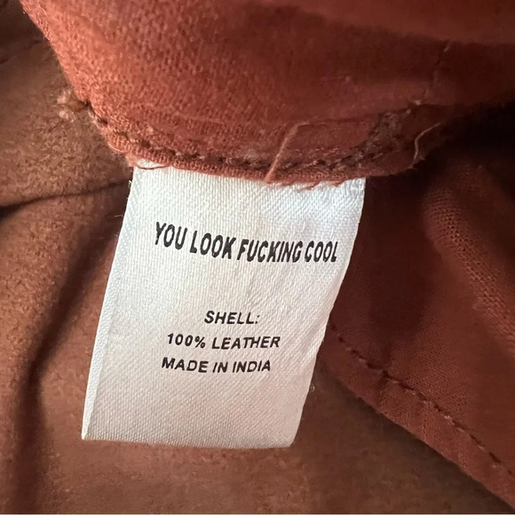 LPA Revolve 100% Leather Patent High Rise Pants Size XXS B4 - Picture 9 of 9